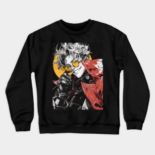 Legendary Gunslinger: Space Western Anime-Manga Adventure Crewneck Sweatshirt